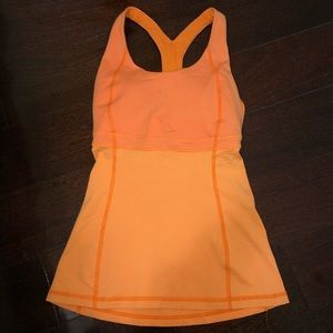Lululemon Orange Tank Top